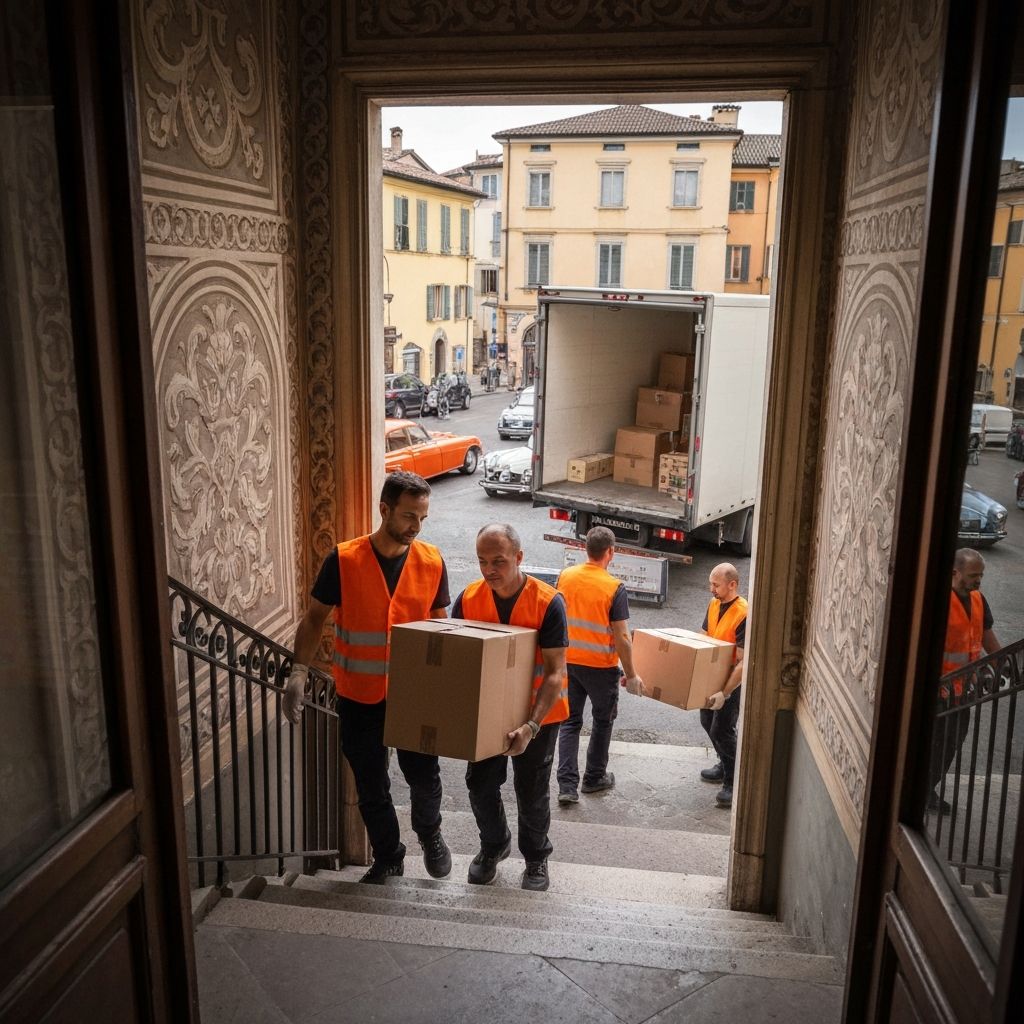 Trasloco appartamento in centro storico